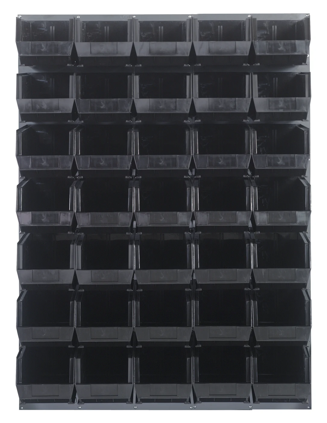 Quantum QLP-4861-240-35BK Wall Mounted Louvered Panel, 48"L x 15"D x 61"H, 1000 lb capacity, Gray