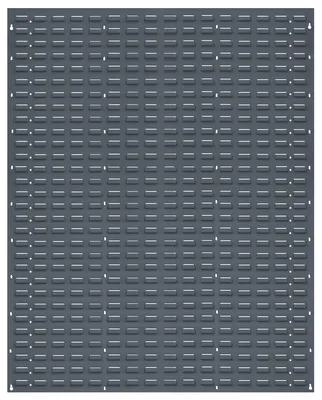 Quantum QLP-4861 Wall Mounted Louvered Panel, 48"L x 61"H, 1000 lb capacity, Gray