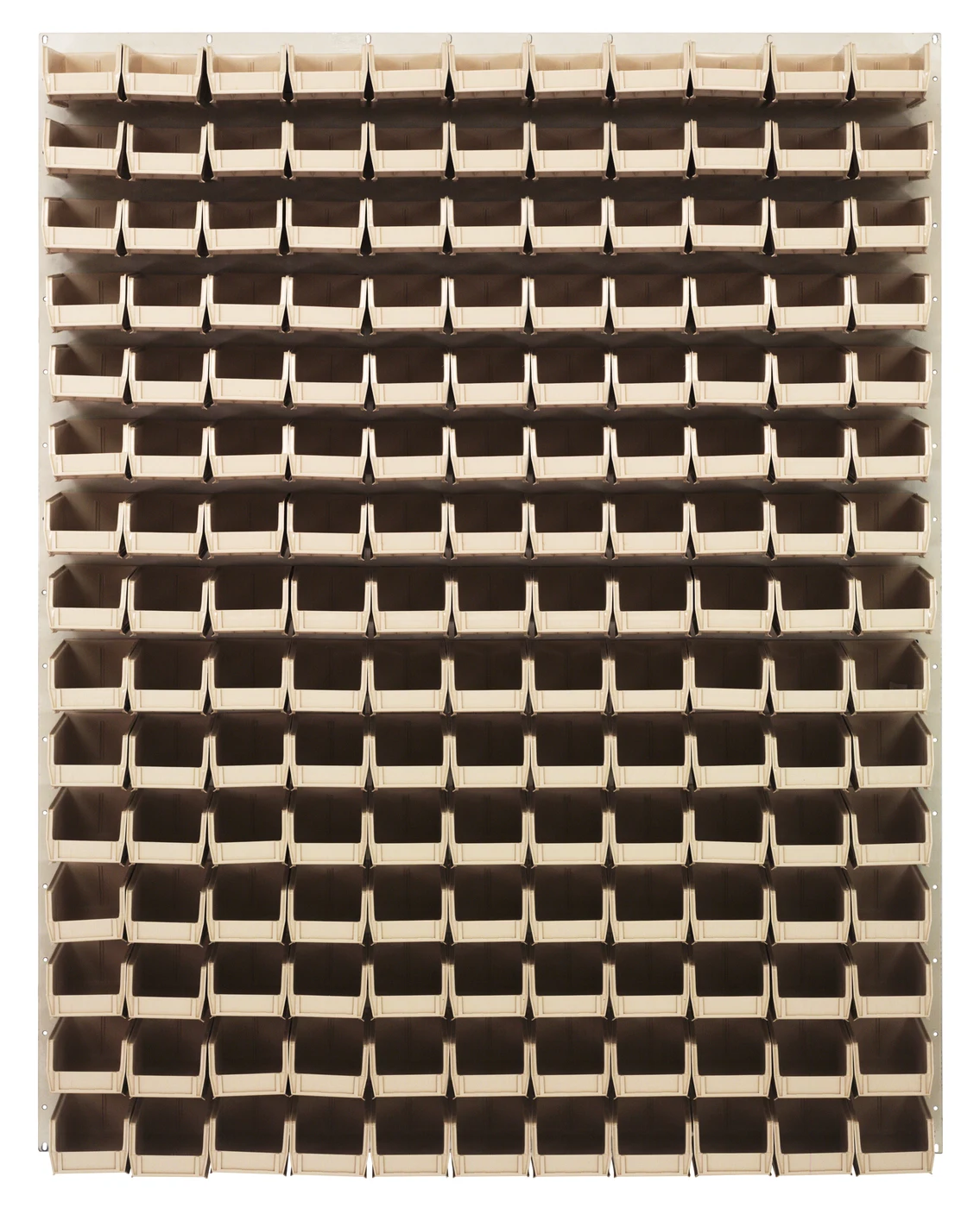 Quantum QLP-4861HC-220-165IV Wall Mounted Louvered Panel, 48"L x 8"D x 61"H, 1000 lb capacity, Oyster White