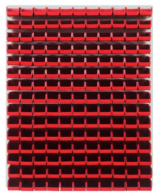 Quantum QLP-4861HC-220-165RD Wall Mounted Louvered Panel, 48"L x 8"D x 61"H, 1000 lb capacity, Oyster White