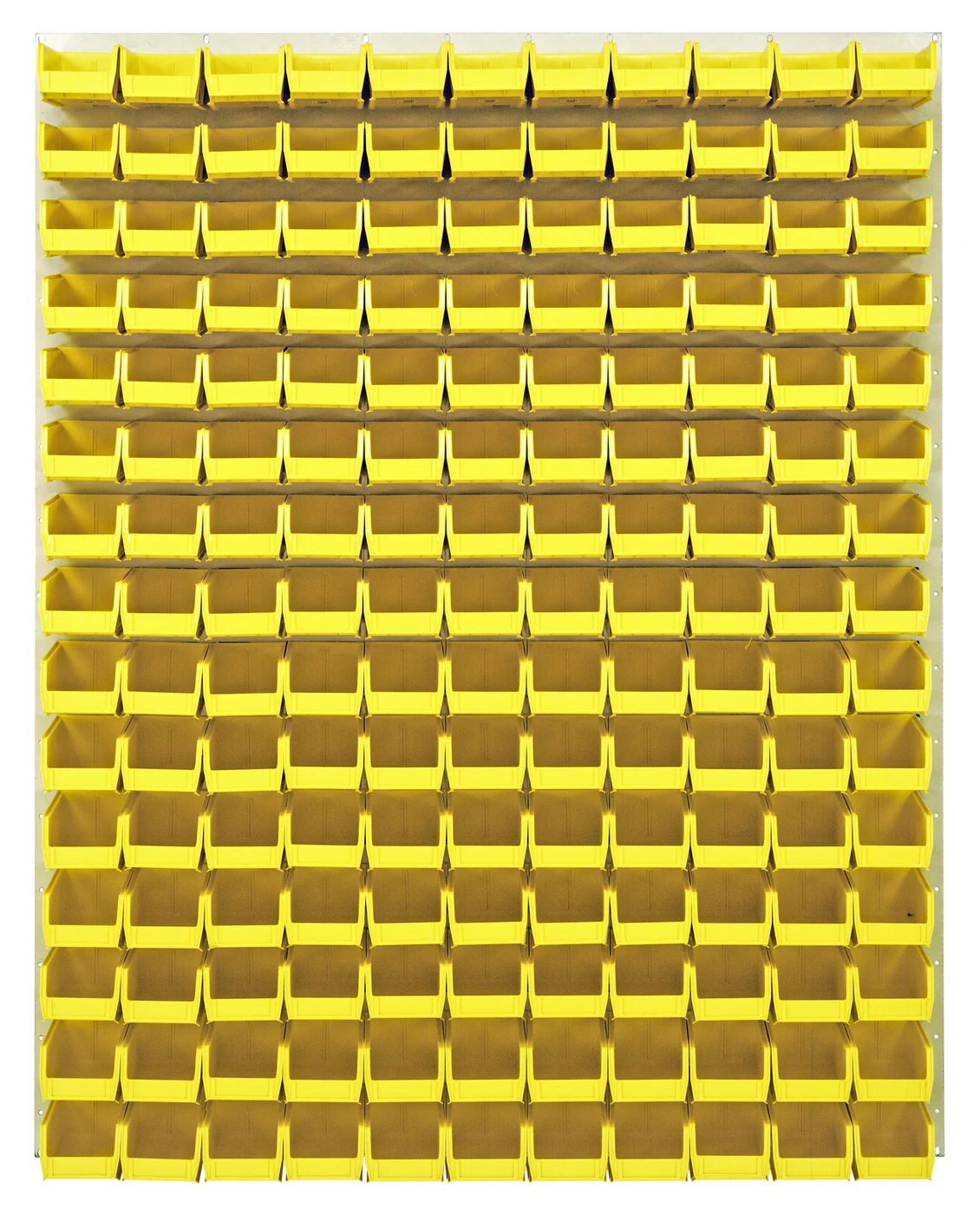 Quantum QLP-4861HC-220-165YL Wall Mounted Louvered Panel, 48"L x 8"D x 61"H, 1000 lb capacity, Oyster White