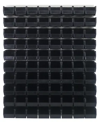 Quantum QLP-4861HC-230-80BK Wall Mounted Louvered Panel, 48"L x 11"D x 61"H, 1000 lb capacity, Oyster White