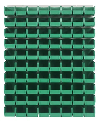 Quantum QLP-4861HC-230-80GN Wall Mounted Louvered Panel, 48"L x 11"D x 61"H, 1000 lb capacity, Oyster White