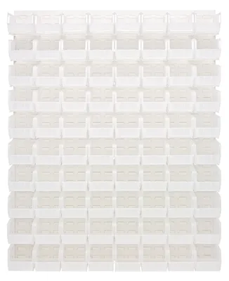Quantum QLP-4861HC-230-80CL Wall Mounted Louvered Panel, 48"L x 11"D x 61"H, 1000 lb capacity, Oyster White