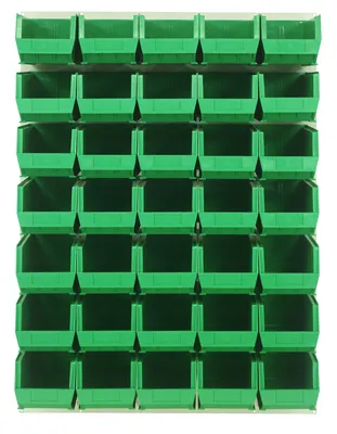 Quantum QLP-4861HC-240-35GN Wall Mounted Louvered Panel, 48"L x 15"D x 61"H, 1000 lb capacity, Oyster White