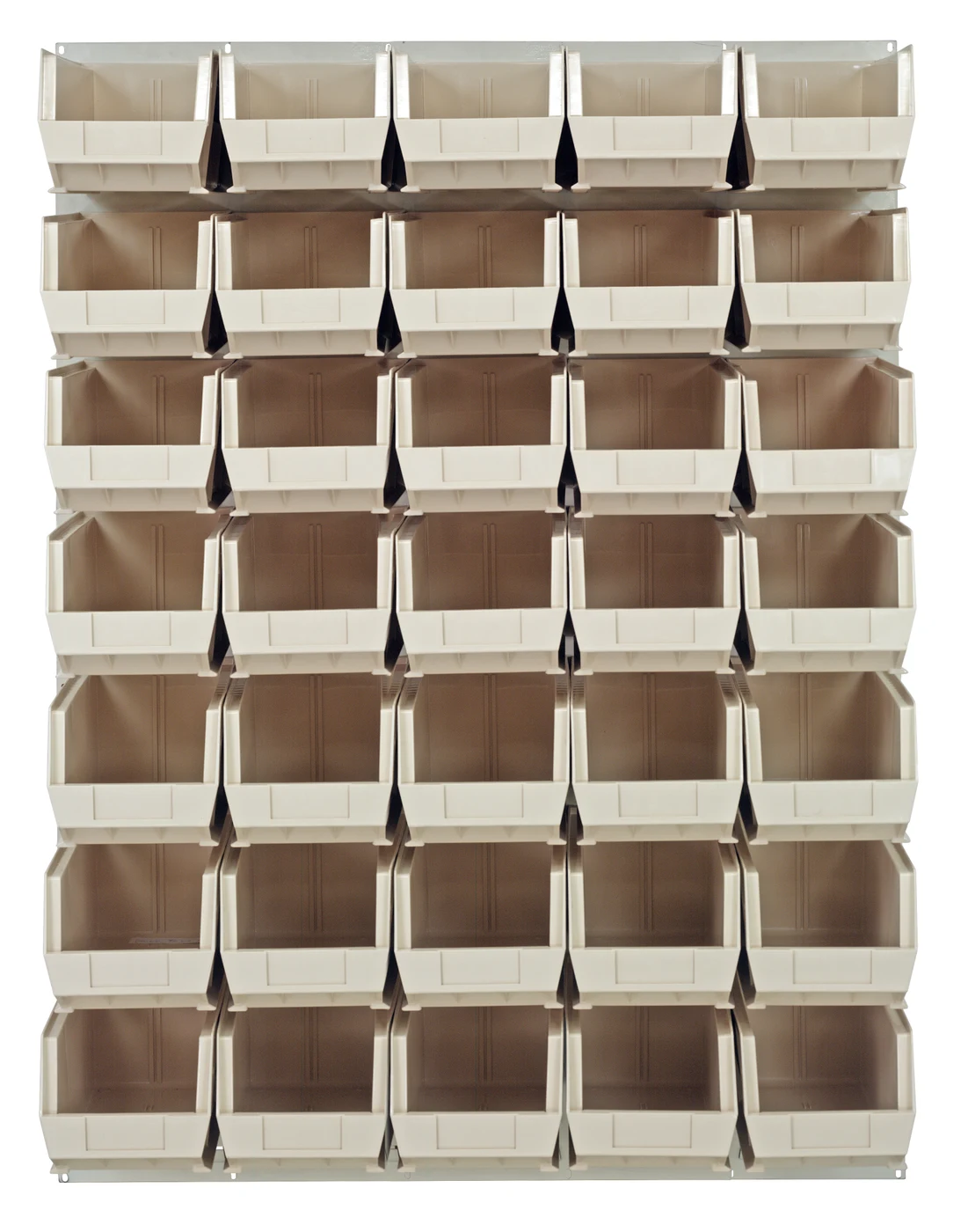 Quantum QLP-4861HC-240-35IV Wall Mounted Louvered Panel, 48"L x 15"D x 61"H, 1000 lb capacity, Oyster White