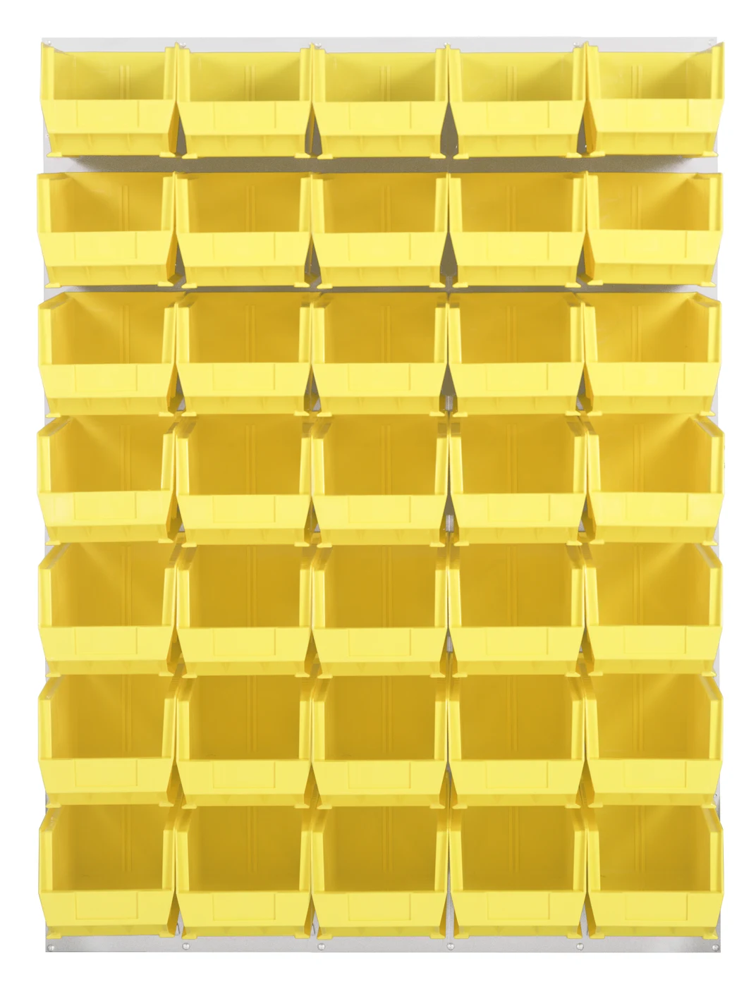 Quantum QLP-4861HC-240-35YL Wall Mounted Louvered Panel, 48"L x 15"D x 61"H, 1000 lb capacity, Oyster White