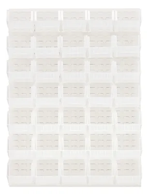 Quantum QLP-4861HC-240-35CL Wall Mounted Louvered Panel, 48"L x 15"D x 61"H, 1000 lb capacity, Oyster White