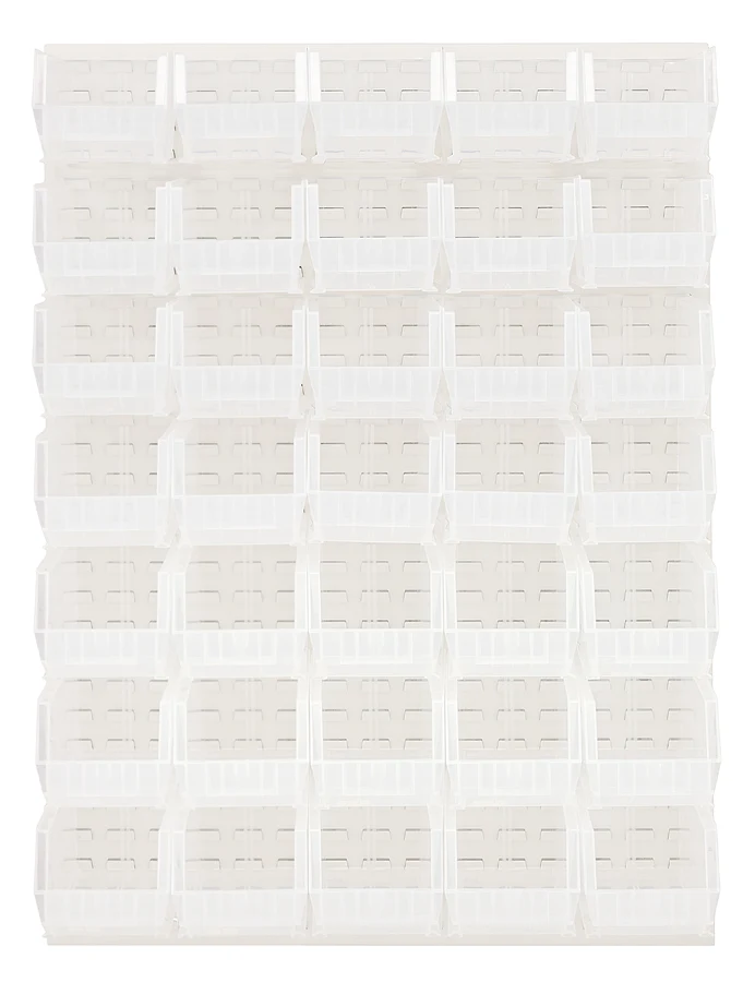 Quantum QLP-4861HC-240-35CL Wall Mounted Louvered Panel, 48"L x 15"D x 61"H, 1000 lb capacity, Oyster White