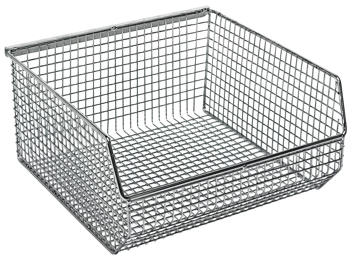 Quantum QMB535C Mesh Stack and Hang Bin, 10-3/4"D x 11"W, Chrome