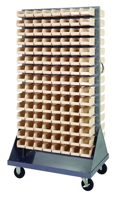 Quantum QMD-36H-220IV Louvered Rack, 36"W x 25"D x 72"H, 1200 lb capacity, Gray