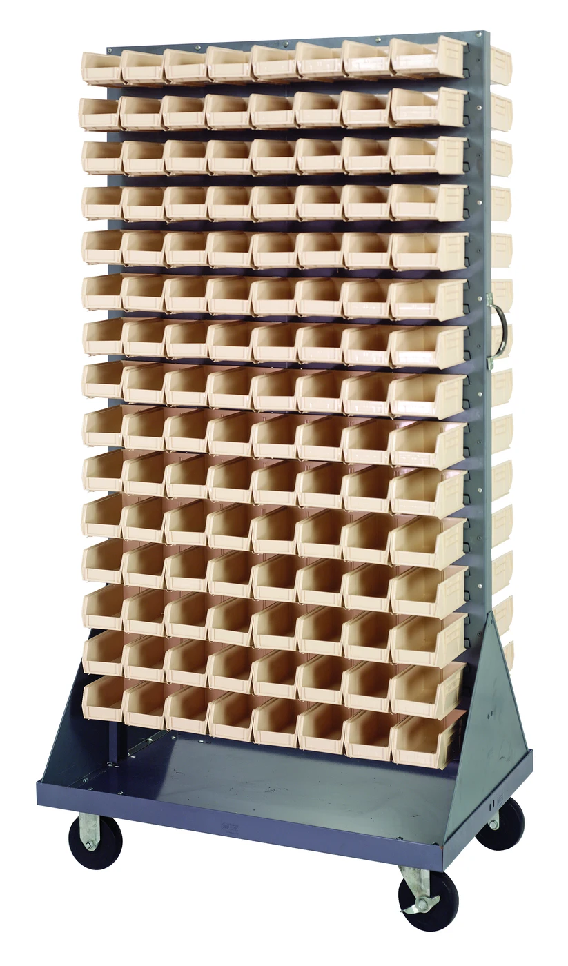 Quantum QMD-36H-220IV Louvered Rack, 36"W x 25"D x 72"H, 1200 lb capacity, Gray
