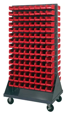 Quantum QMD-36H-220RD Louvered Rack, 36"W x 25"D x 72"H, 1200 lb capacity, Gray