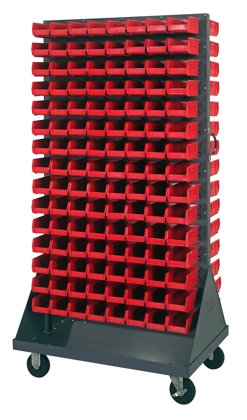 Quantum QMD-36H-220RD Louvered Rack, 36"W x 25"D x 72"H, 1200 lb capacity, Gray