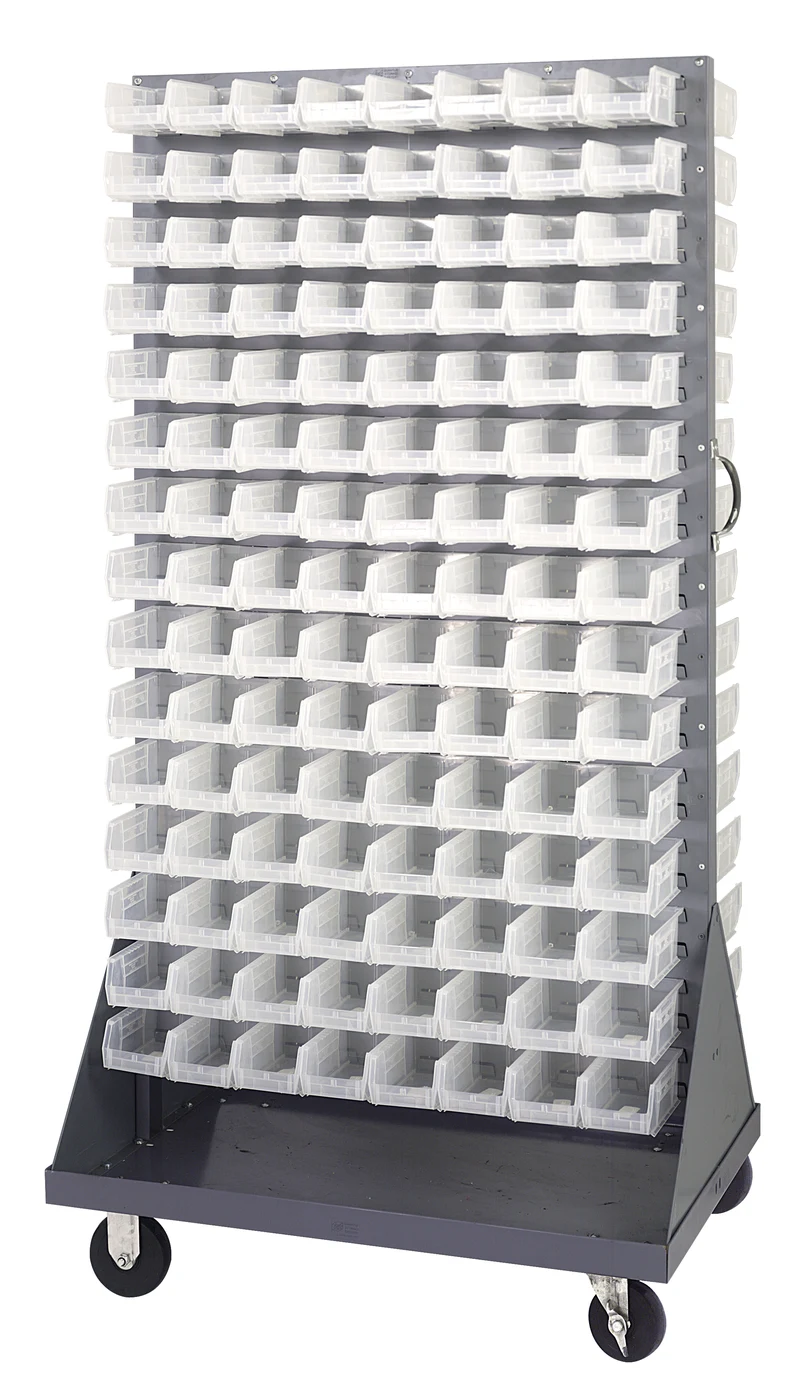 Quantum QMD-36H-220CL Louvered Rack, 36"W x 25"D x 72"H, 1200 lb capacity, Gray