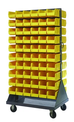 Quantum QMD-36H-230YL Louvered Rack, 36"W x 25"D x 72"H, 1200 lb capacity, Gray