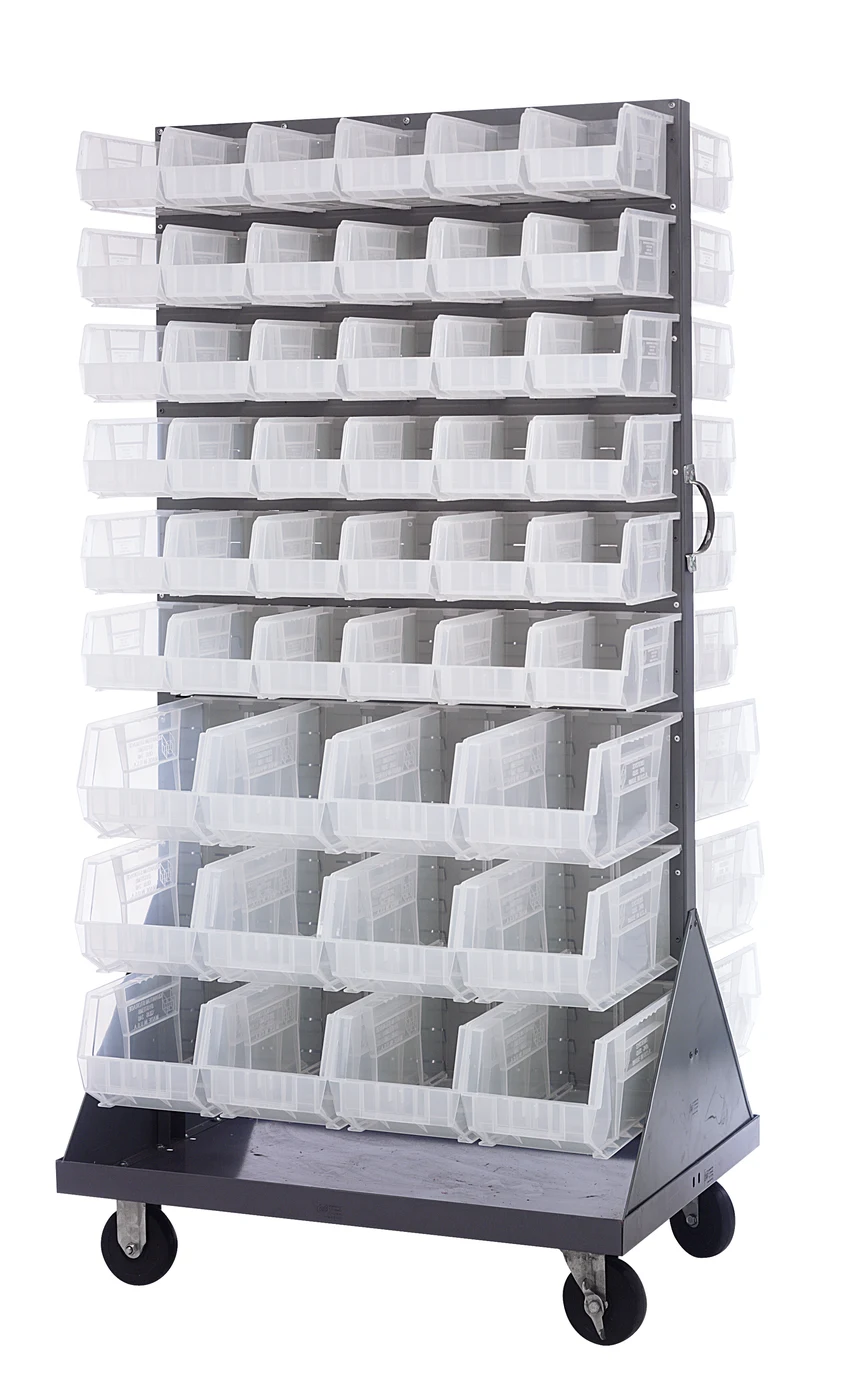Quantum QMD-36H-230240CL Louvered Rack, 36"W x 25"D x 72"H, 1200 lb capacity, Gray