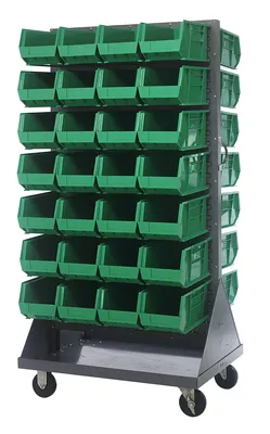 Quantum QMD-36H-240GN Louvered Rack, 36"W x 25"D x 72"H, 1200 lb capacity, Gray