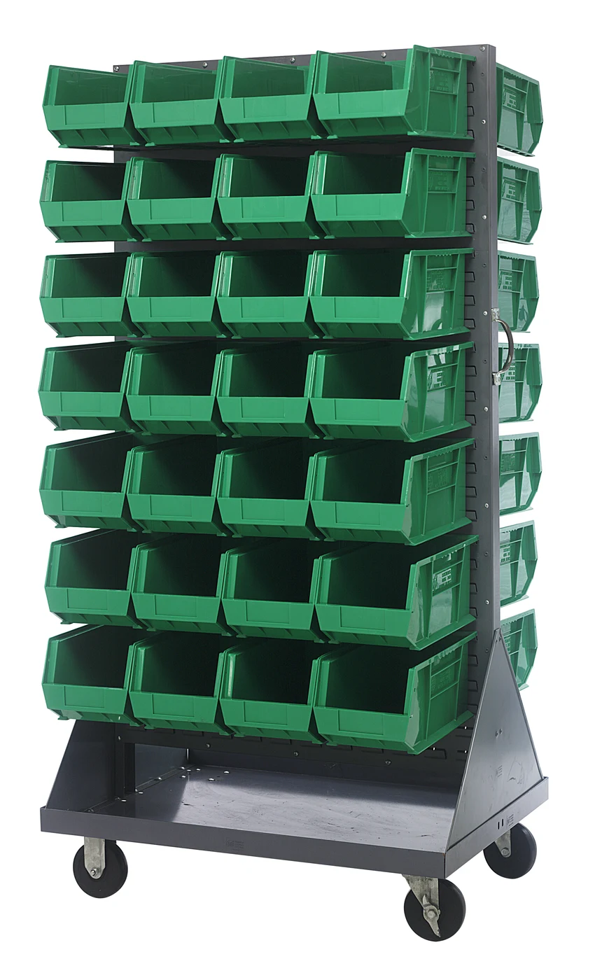 Quantum QMD-36H-240GN Louvered Rack, 36"W x 25"D x 72"H, 1200 lb capacity, Gray