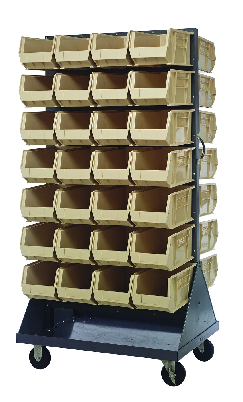 Quantum QMD-36H-240IV Louvered Rack, 36"W x 25"D x 72"H, 1200 lb capacity, Gray