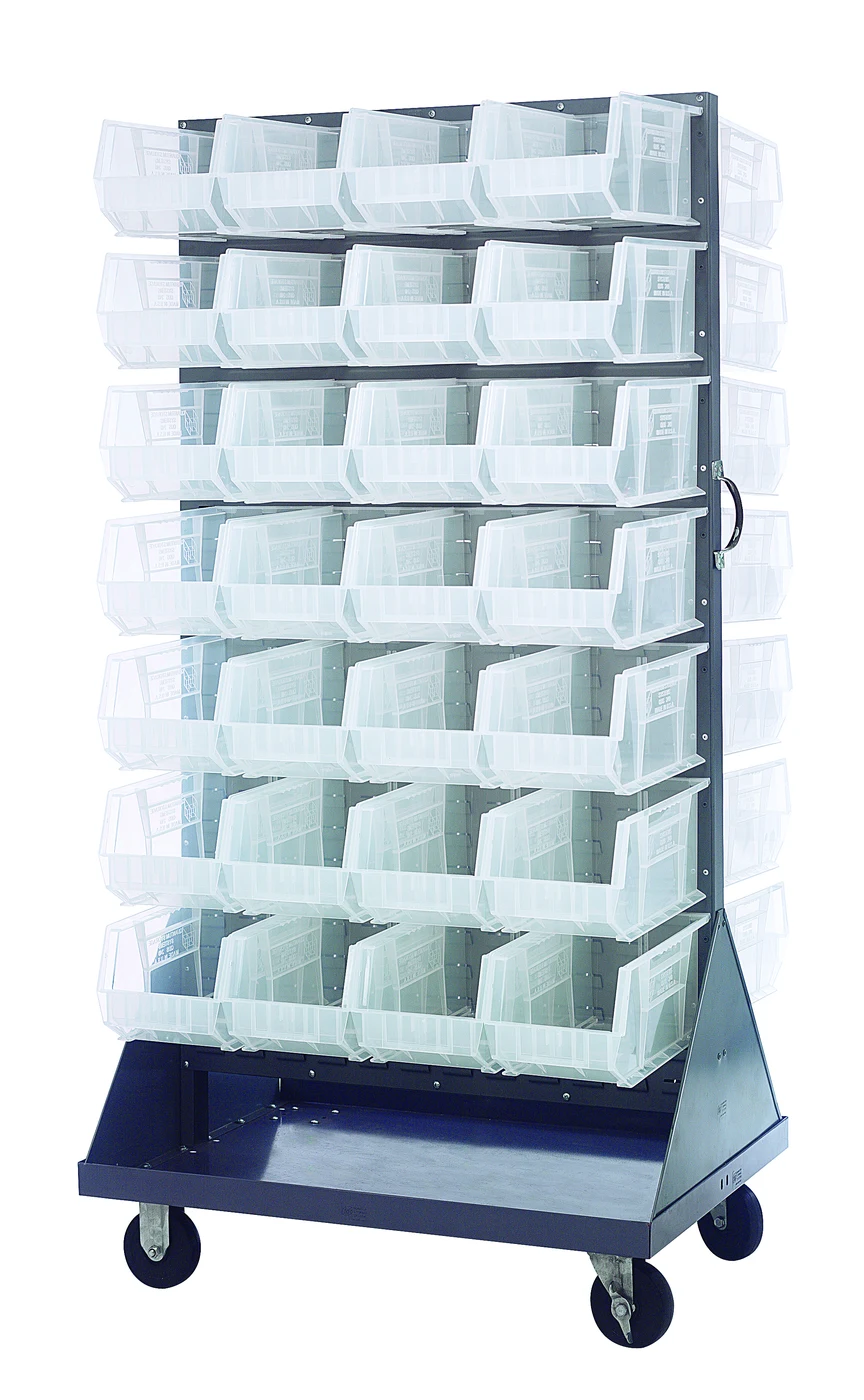 Quantum QMD-36H-240CL Louvered Rack, 36"W x 25"D x 72"H, 1200 lb capacity, Gray