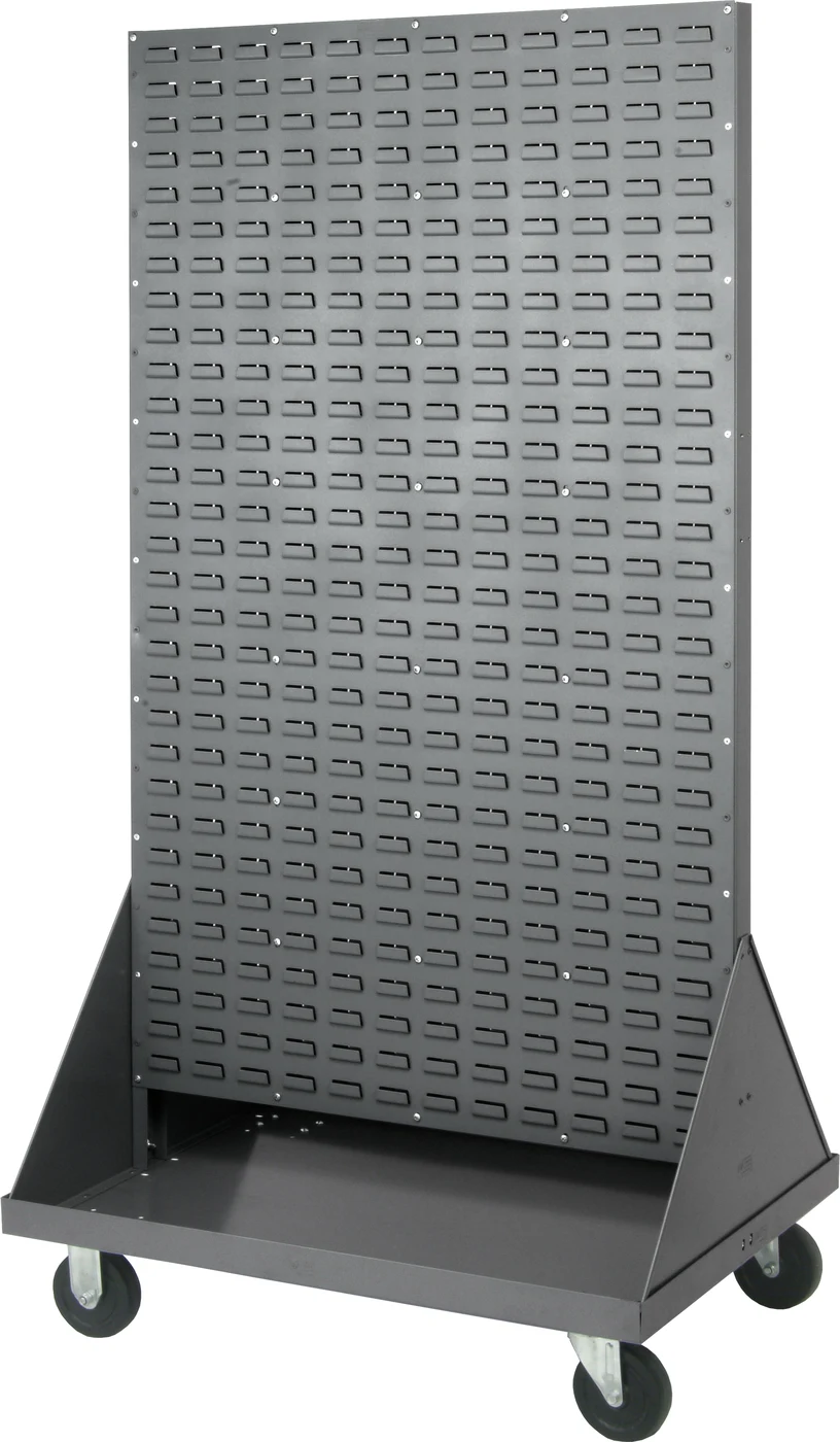 Quantum QMD-36H Louvered Rack, 36"W x 25"D x 72"H, 1200 lb capacity, Gray