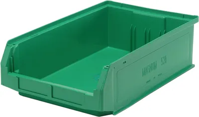 Quantum QMS531GNCS Magnum Bin, 19-3/4"L x 12-3/8"W x 5-7/8"H, 150 lb capacity, Green, Case of 6