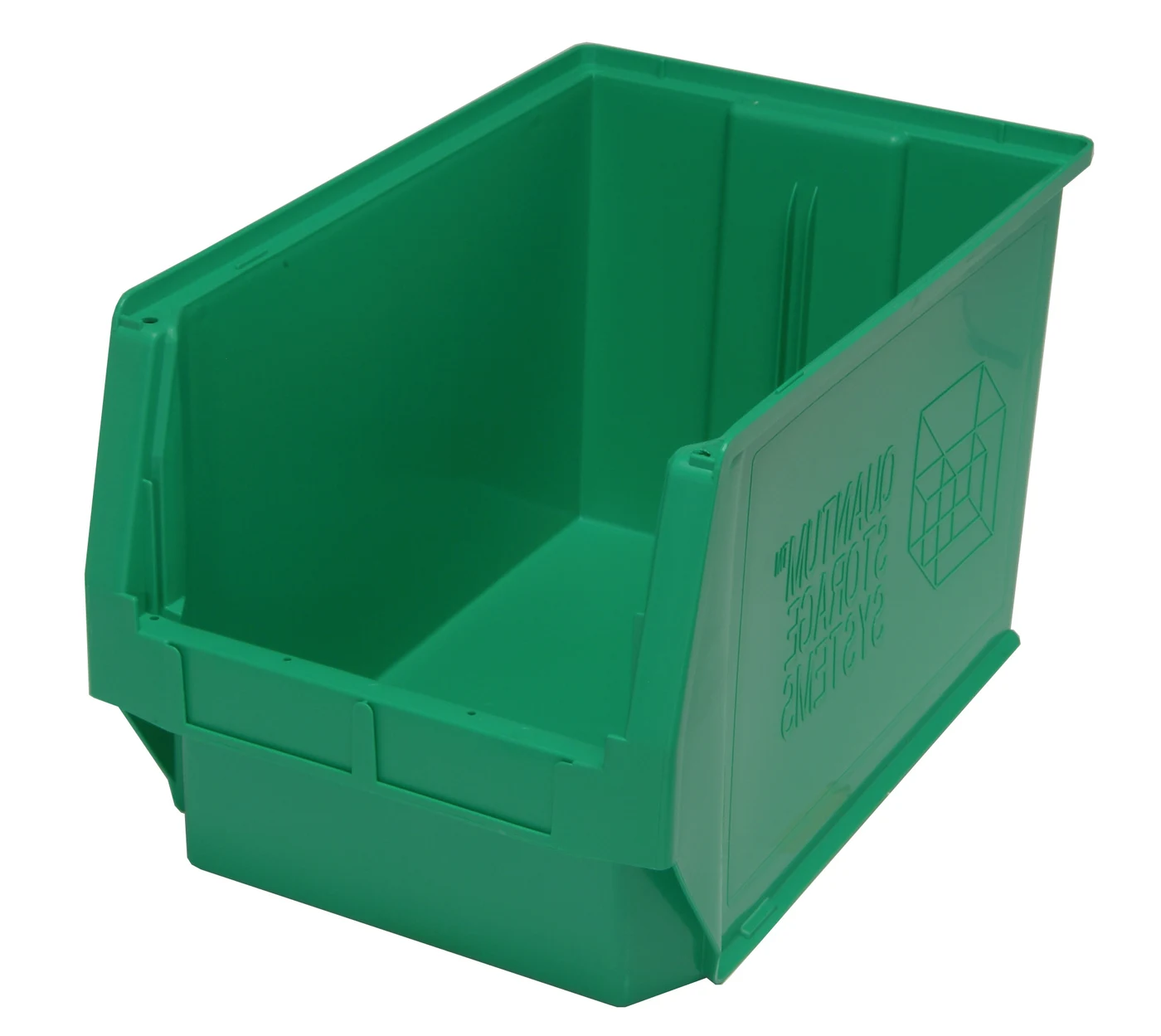 Quantum QMS533GNCS Magnum Bin, 19-3/4"L x 12-3/8"W x 11-7/8"H, 150 lb capacity, Green, Case of 3