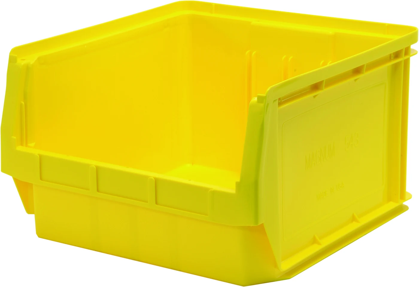 Quantum QMS543YLNB Magnum Bin, 19-3/4"L x 18-3/8"W x 11-7/8"H, 150 lb capacity, Yellow