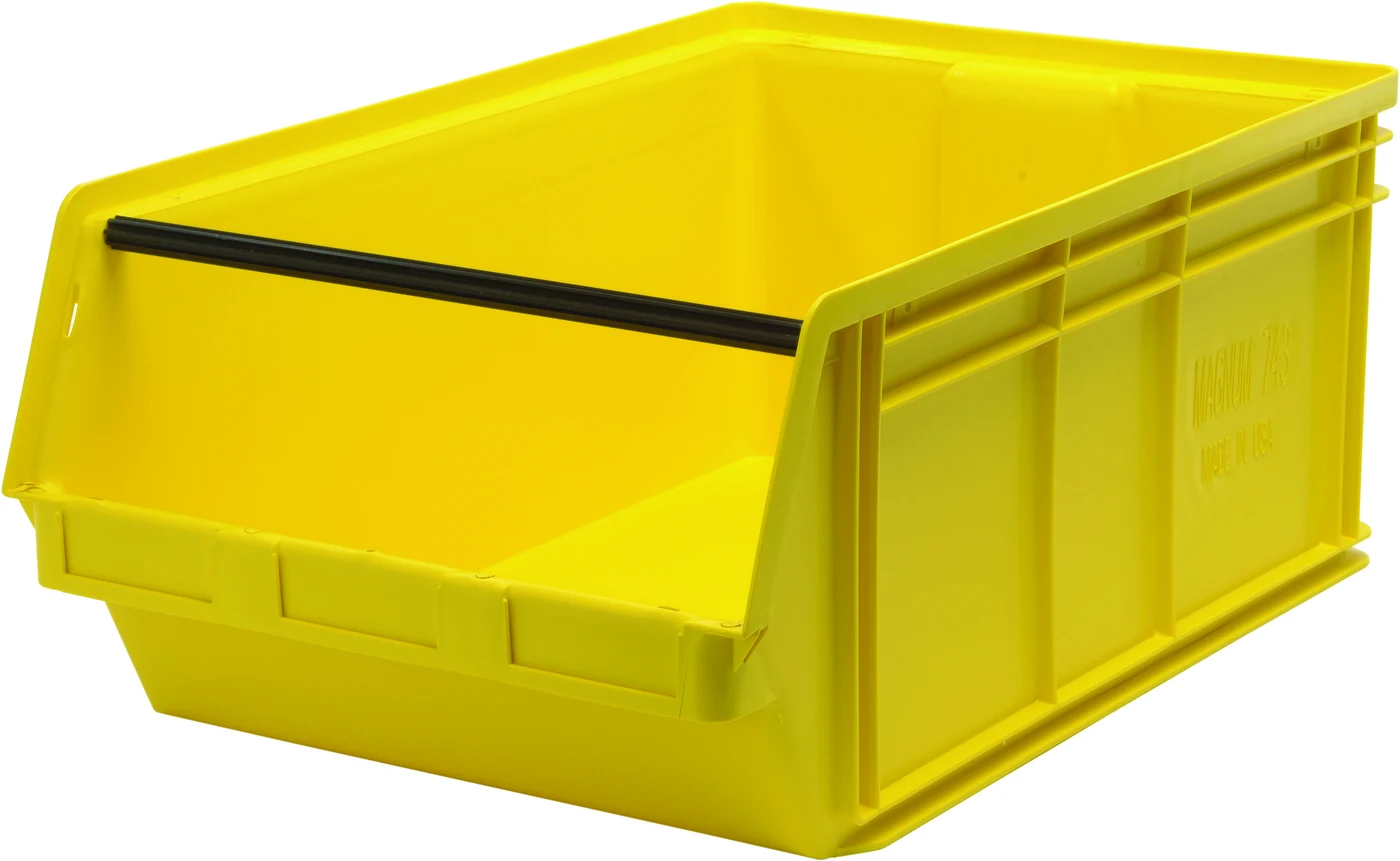 Quantum QMS743YLNB Magnum Bin, 29"L x 18-3/8"W x 11-7/8"H, 150 lb capacity, Yellow