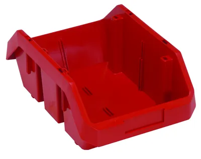 Quantum QP1285RDCS QuickPick Bin, 12-1/2"L x 8-3/8"W x 5"H, Red, Case of 20