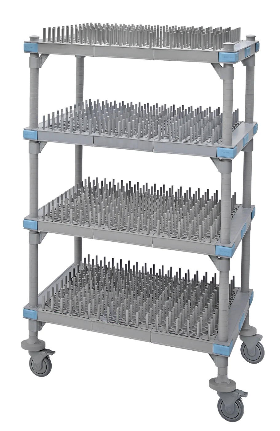 Quantum QPM245468PDR2 Mobile Millenia Drying Rack Unit, 54"W x 24"D x 68"H, Gray
