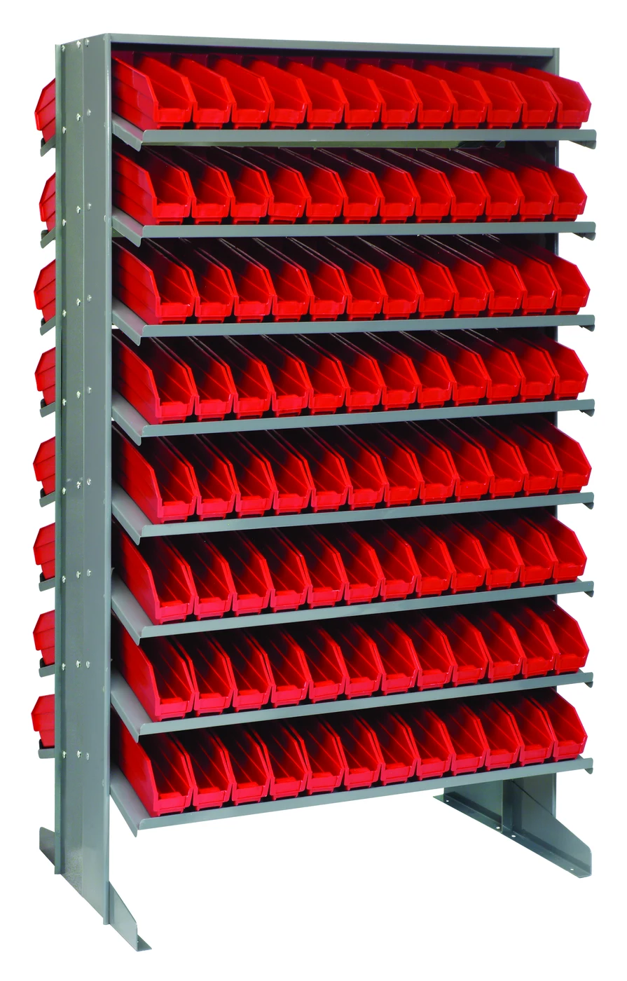 Quantum QPRD-100RD Pick Rack, 24"L x 36"W x 60"H, 800 lb capacity, Gray