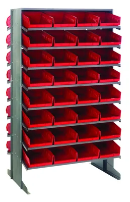Quantum QPRD-107RD Pick Rack, 24"L x 36"W x 60"H, 800 lb capacity, Gray