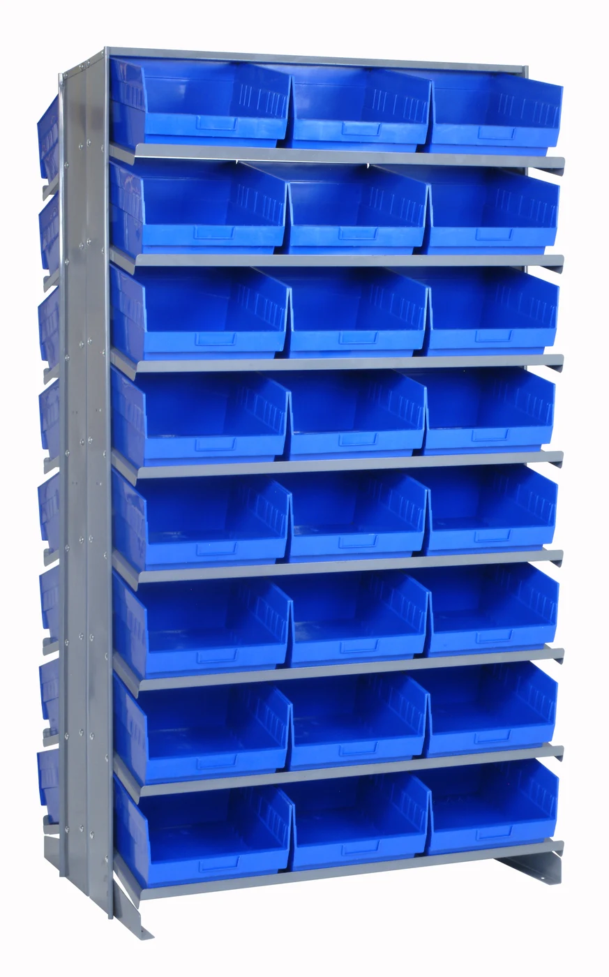 Quantum QPRD-209BL Pick Rack, 24"L x 36"W x 63-1/2"H, 800 lb capacity, Gray