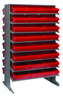 Quantum QPRD-801RD Pick Rack, 24"L x 36"W x 60"H, 800 lb capacity, Gray