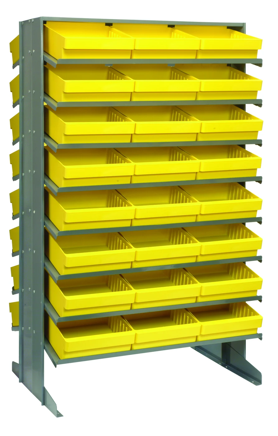 Quantum QPRD-801YL Pick Rack, 24"L x 36"W x 60"H, 800 lb capacity, Gray
