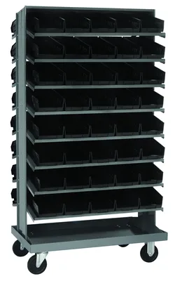 Quantum QPRDM-102BK Mobile Pick Rack, 24"L x 36"W x 60"H, 800 lb capacity, Gray