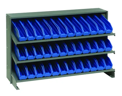 Quantum QPRHA-100BL Pick Rack, 12-1/2"L x 36"W x 23"H, 250 lb capacity, Gray