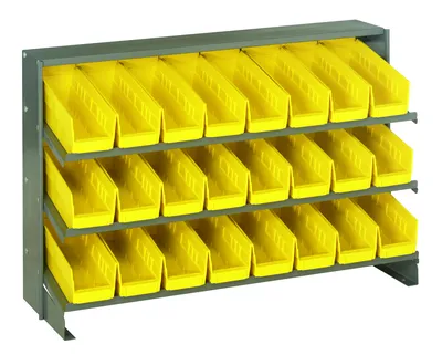 Quantum QPRHA-101YL Pick Rack, 12-1/2"L x 36"W x 23"H, 250 lb capacity, Gray