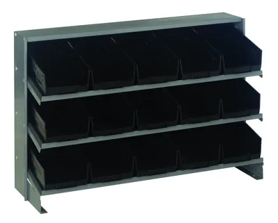 Quantum QPRHA-102BK Pick Rack, 12-1/2"L x 36"W x 23"H, 250 lb capacity, Gray