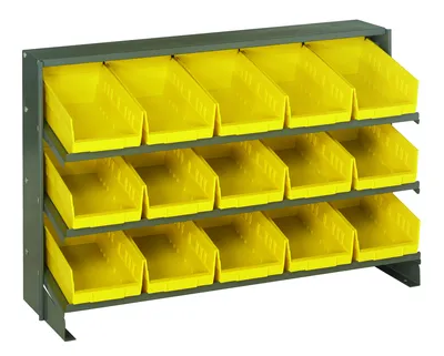 Quantum QPRHA-102YL Pick Rack, 12-1/2"L x 36"W x 23"H, 250 lb capacity, Gray