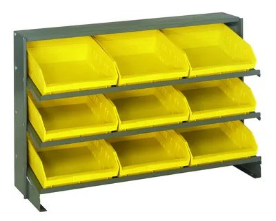 Quantum QPRHA-109YL Pick Rack, 12-1/2"L x 36"W x 23"H, 250 lb capacity, Gray