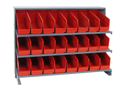 Quantum QPRHA-201RD Pick Rack, 12"L x 36"W x 26-1/2"H, 250 lb capacity, Gray