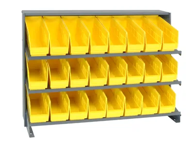 Quantum QPRHA-201YL Pick Rack, 12"L x 36"W x 26-1/2"H, 250 lb capacity, Gray