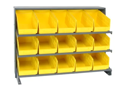 Quantum QPRHA-202YL Pick Rack, 12"L x 36"W x 26-1/2"H, 250 lb capacity, Gray