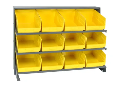 Quantum QPRHA-207YL Pick Rack, 12"L x 36"W x 26-1/2"H, 250 lb capacity, Gray