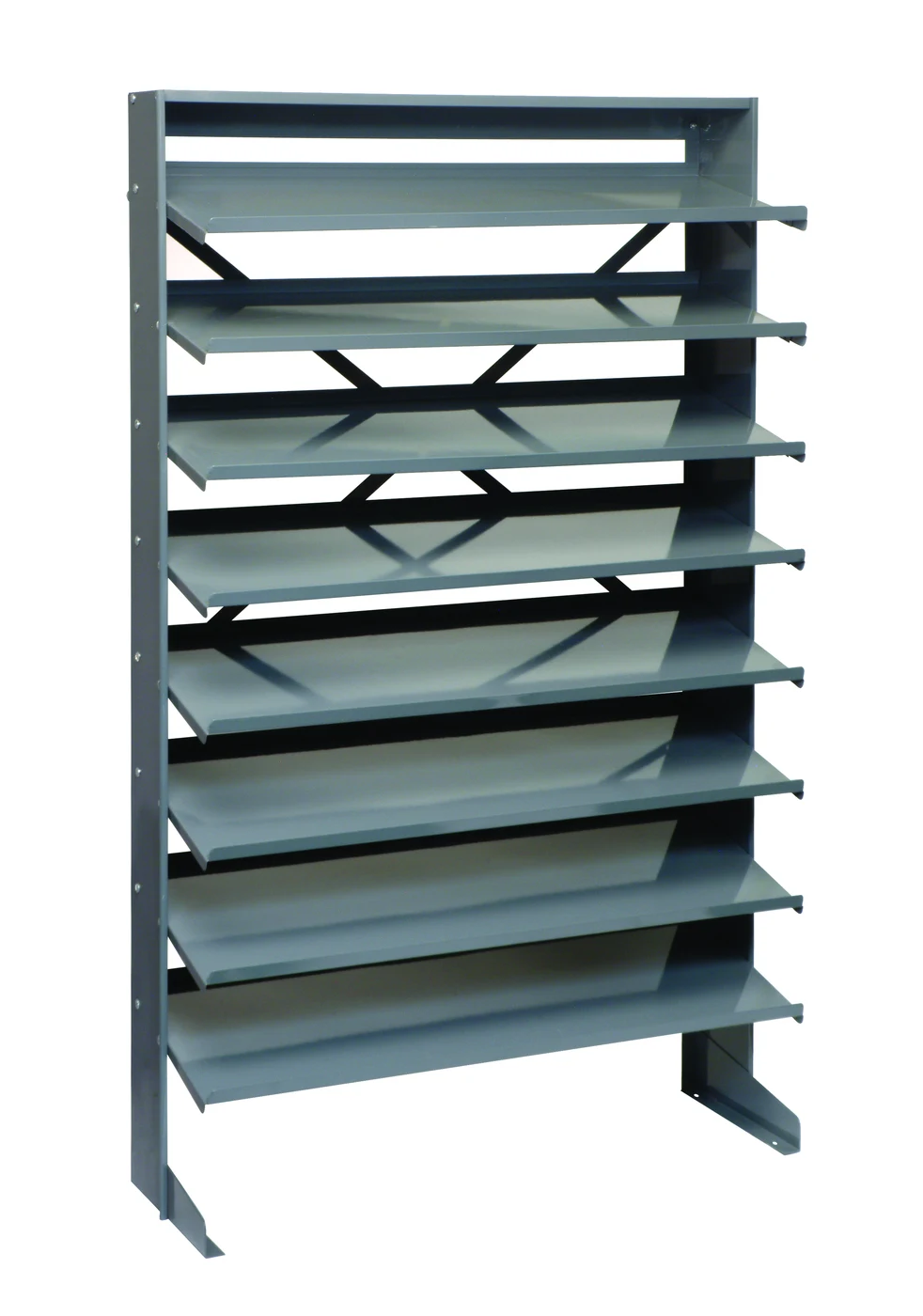 Quantum QPRS-000 Pick Rack, 12"D x 36"W x 60"H, 400 lb capacity, Gray