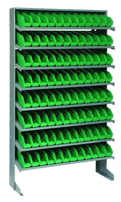 Quantum QPRS-100GN Pick Rack, 12"D x 36"W x 60"H, 400 lb capacity, Gray
