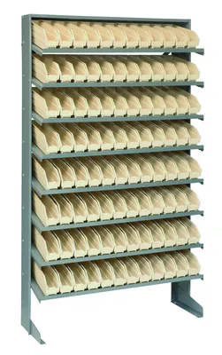 Quantum QPRS-100IV Pick Rack, 12"D x 36"W x 60"H, 400 lb capacity, Gray